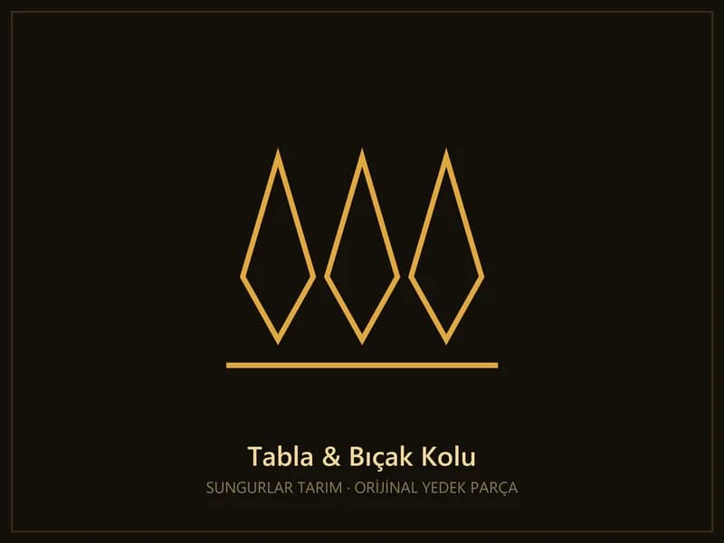 Bıçak kalın diş orijinal civatalı — 84429103