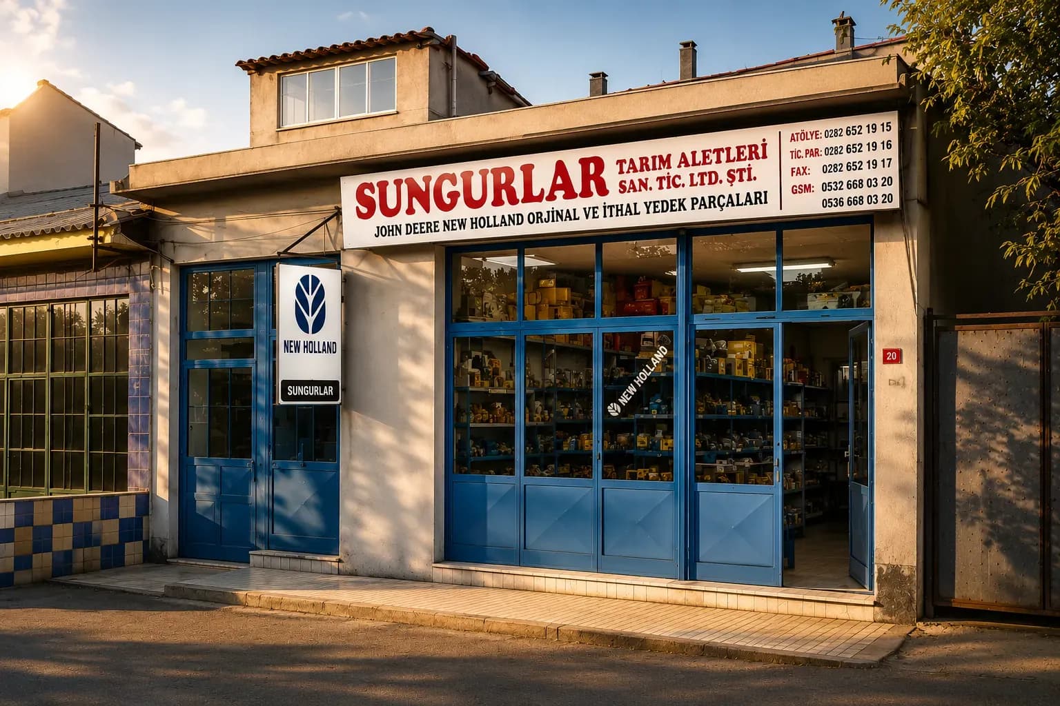 Sungurlar Tarım Aletleri mağaza cephesi ve tabelası